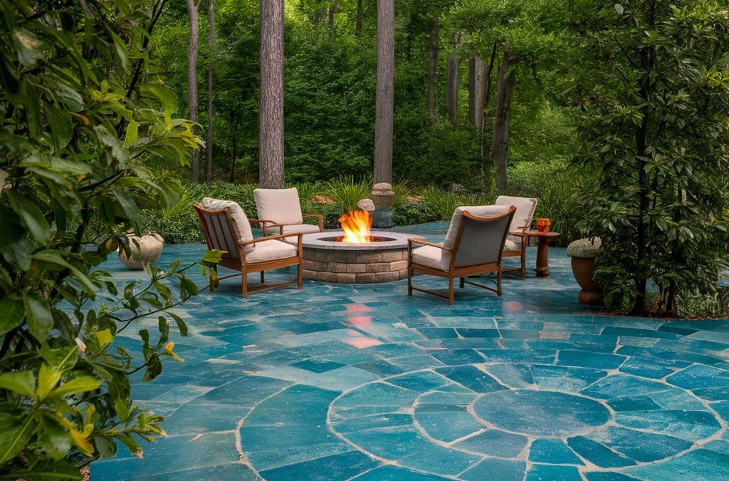 Modern Bluestone Patio