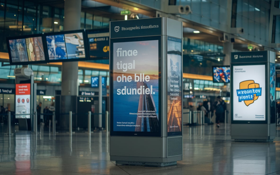 Airport Branding Solutions Using Digital Standees